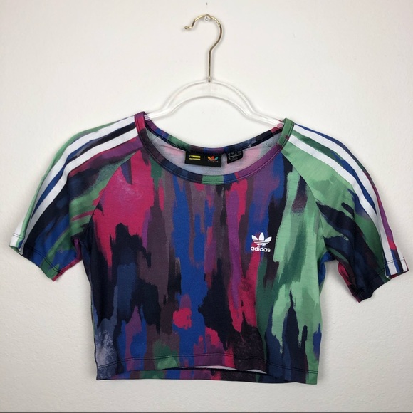 adidas Tops - Adidas x Pharrell Williams Watercolor Cropped Top
